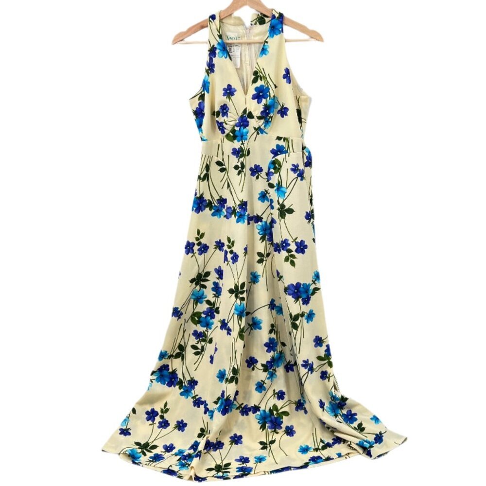 Vintage Nancy G Floral Maxi Dress